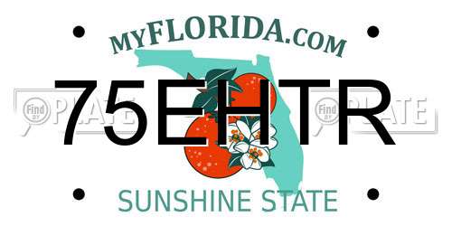 75EHTR Florida License Plate
