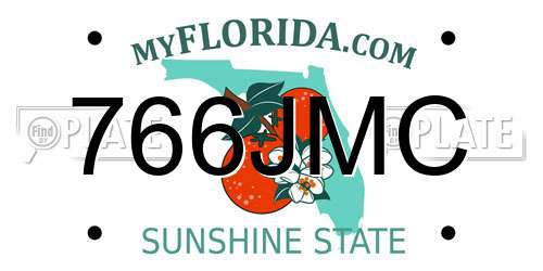 766JMC Florida License Plate