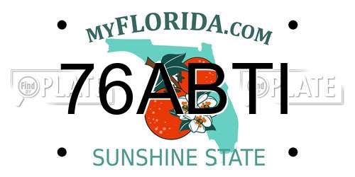 76ABTI Florida License Plate
