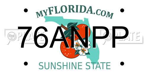 76ANPP Florida License Plate