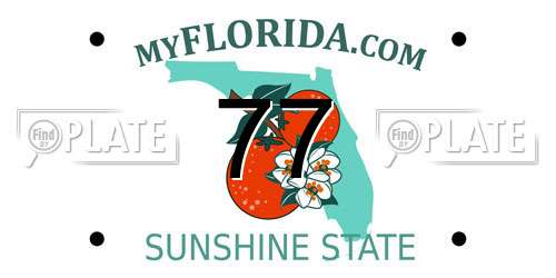 77 Florida License Plate
