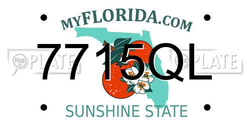 7715QL Florida License Plate