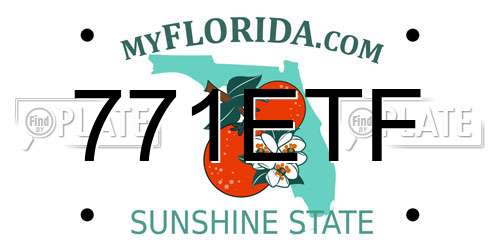 771ETF Florida License Plate
