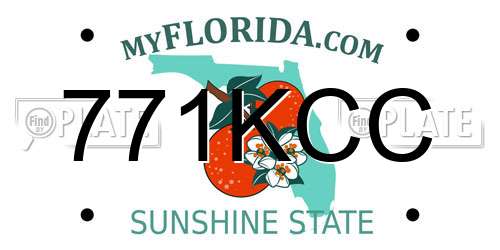 771KCC Florida License Plate