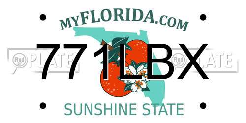 771LBX Florida License Plate