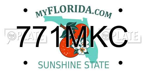 771MKC Florida License Plate