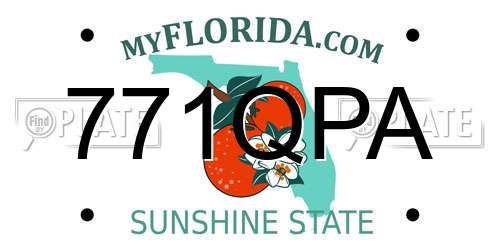 771QPA Florida License Plate