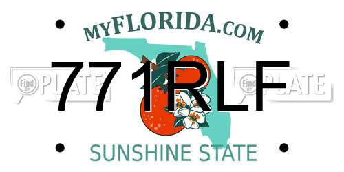 771RLF Florida License Plate