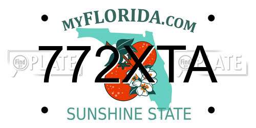 772XTA Florida License Plate
