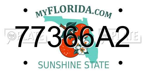 77366A2 Florida License Plate