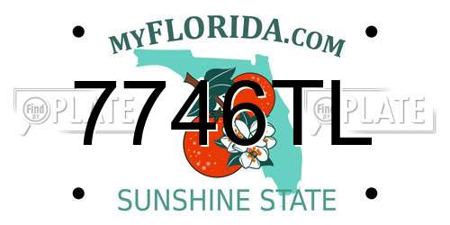 7746TL Florida License Plate