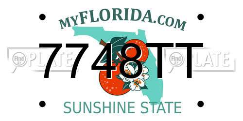 7748TT Florida License Plate