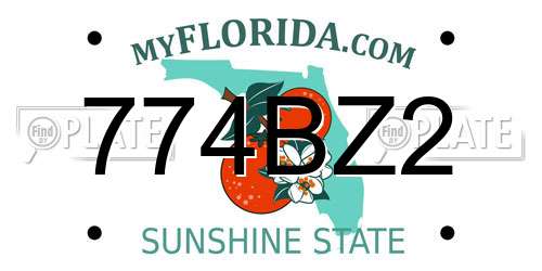 774BZ2 Florida License Plate