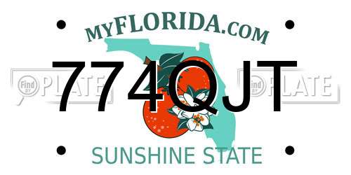 774QJT Florida License Plate