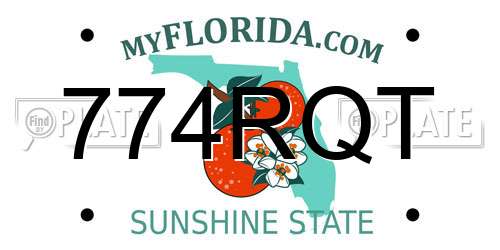 774RQT Florida License Plate