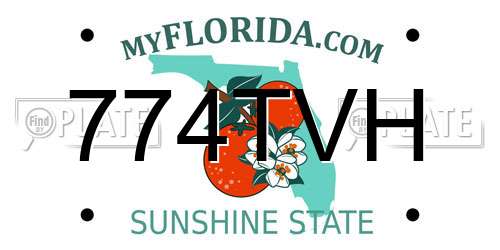 774TVH Florida License Plate