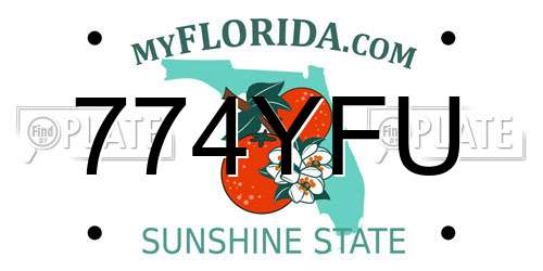 774YFU Florida License Plate