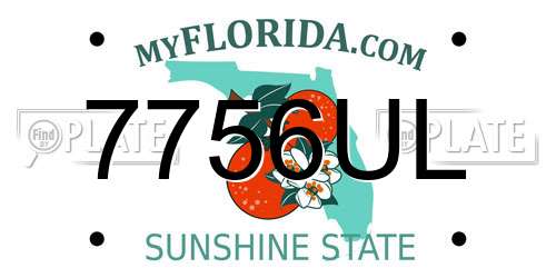 7756UL Florida License Plate