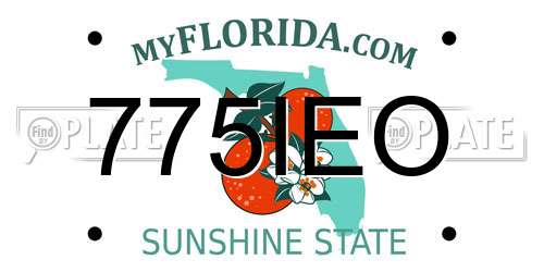 775IEO Florida License Plate