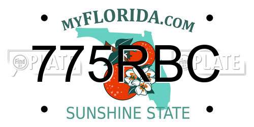 775RBC Florida License Plate