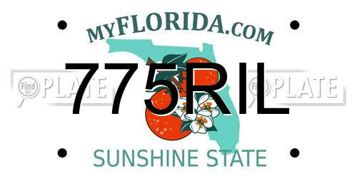 775RIL Florida License Plate