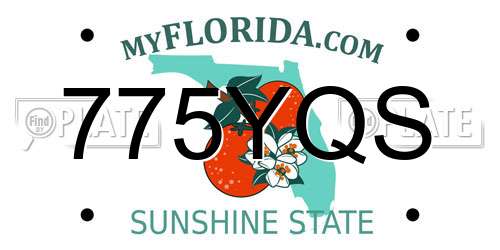 775YQS Florida License Plate