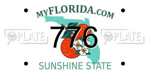 776 Florida License Plate