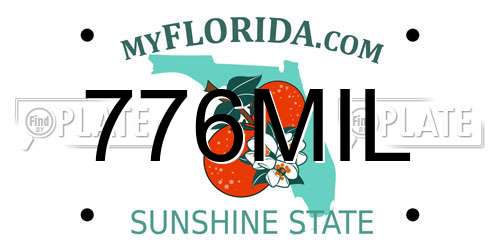 776MIL Florida License Plate