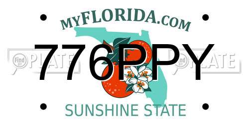 776PPY Florida License Plate