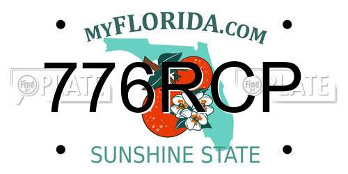 776RCP Florida License Plate