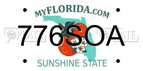 776SOA Florida License Plate