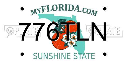 776TLN Florida License Plate