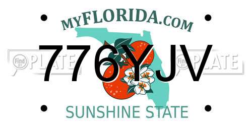 776YJV Florida License Plate