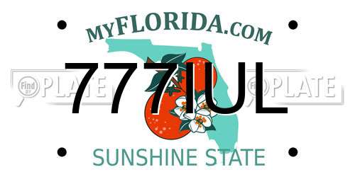777IUL Florida License Plate