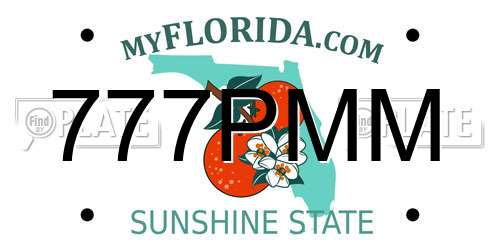 777PMM Florida License Plate