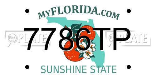 7786TP Florida License Plate