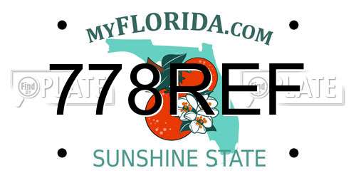 778REF Florida License Plate
