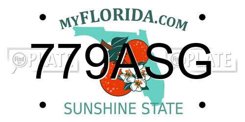 779ASG Florida License Plate