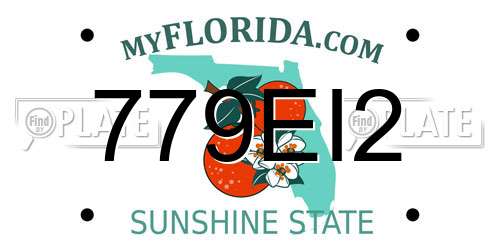 779EI2 Florida License Plate