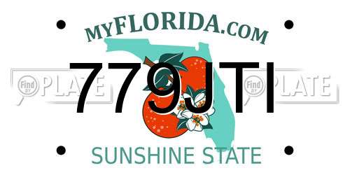 779JTI Florida License Plate