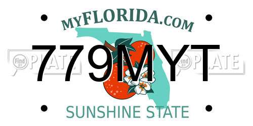 779MYT Florida License Plate