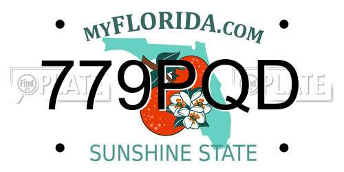779PQD Florida License Plate