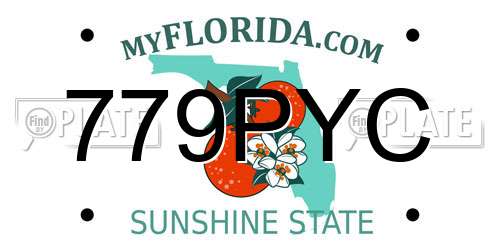 779PYC Florida License Plate