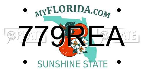 779REA Florida License Plate