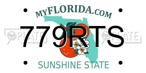 779RTS Florida License Plate