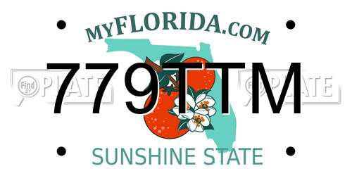 779TTM Florida License Plate