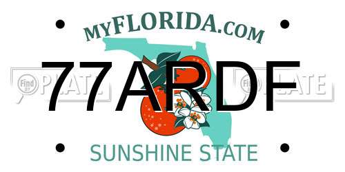 77ARDF Florida License Plate