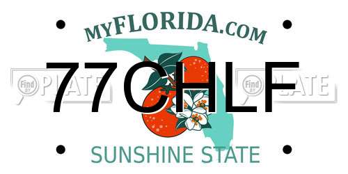77CHLF Florida License Plate