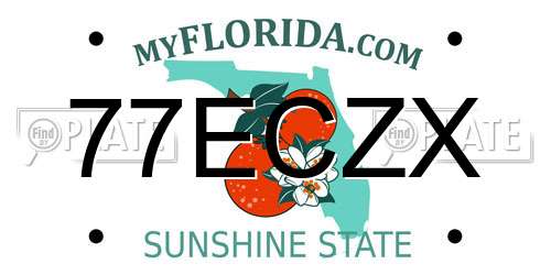 77ECZX Florida License Plate