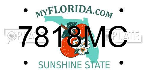 7818MC Florida License Plate